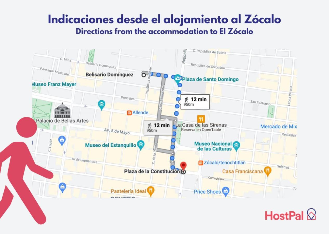 Mexico Historic Center Modern Apartment Ngoại thất bức ảnh